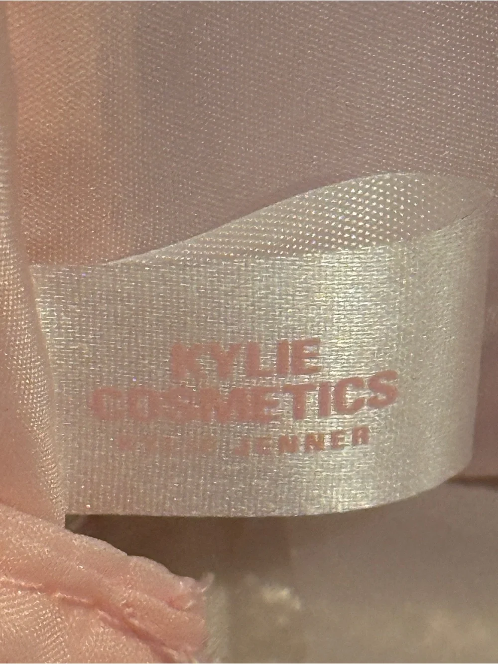 Kylie Cosmetics Embossed Pale Pink Pouch